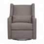 Babyletto Kiwi Electronic Power Recliner and Swivel Glider with USB Port, Grey Tweed
