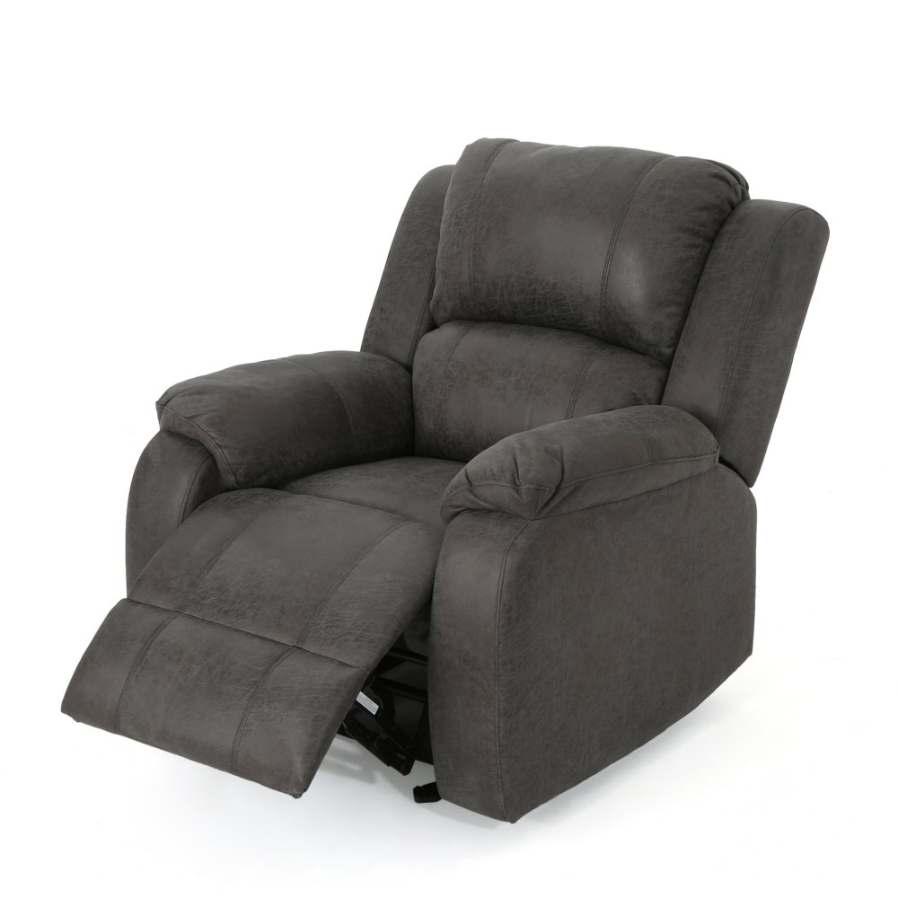 Christopher Knight Home Michelle Gliding Recliner, Slate + Black