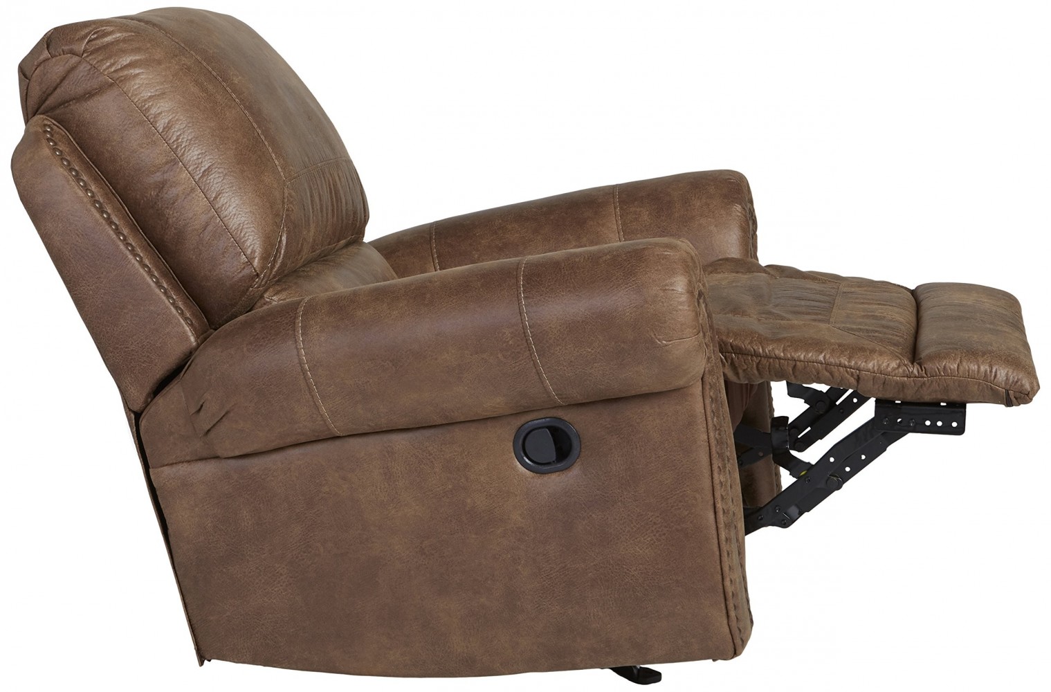 Larkinhurst Traditional Earth Rocker Recliner with Nailhead Trim