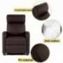 FDW Wingback Recliner Chair Leather Single Modern Sofa Home Theater Seating for Living Room, Black  Brown   Renewed 