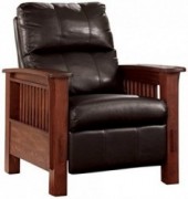 Ashley Furniture Signature Design - Santa Fe Recliner - Manual Reclining Chair - Chocolate Brown
