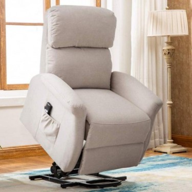 Bonzy Home Lift Chair, 3 Position & Side Pocket, Soft Fabric Power Recliner with Remote, Lift Chair for Elderly, Recliner Cha