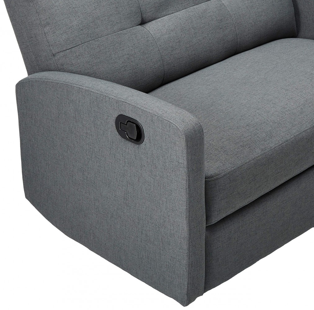 Christopher Knight Home Hana Recliner, Fabric/Charcoal Universe Furniture