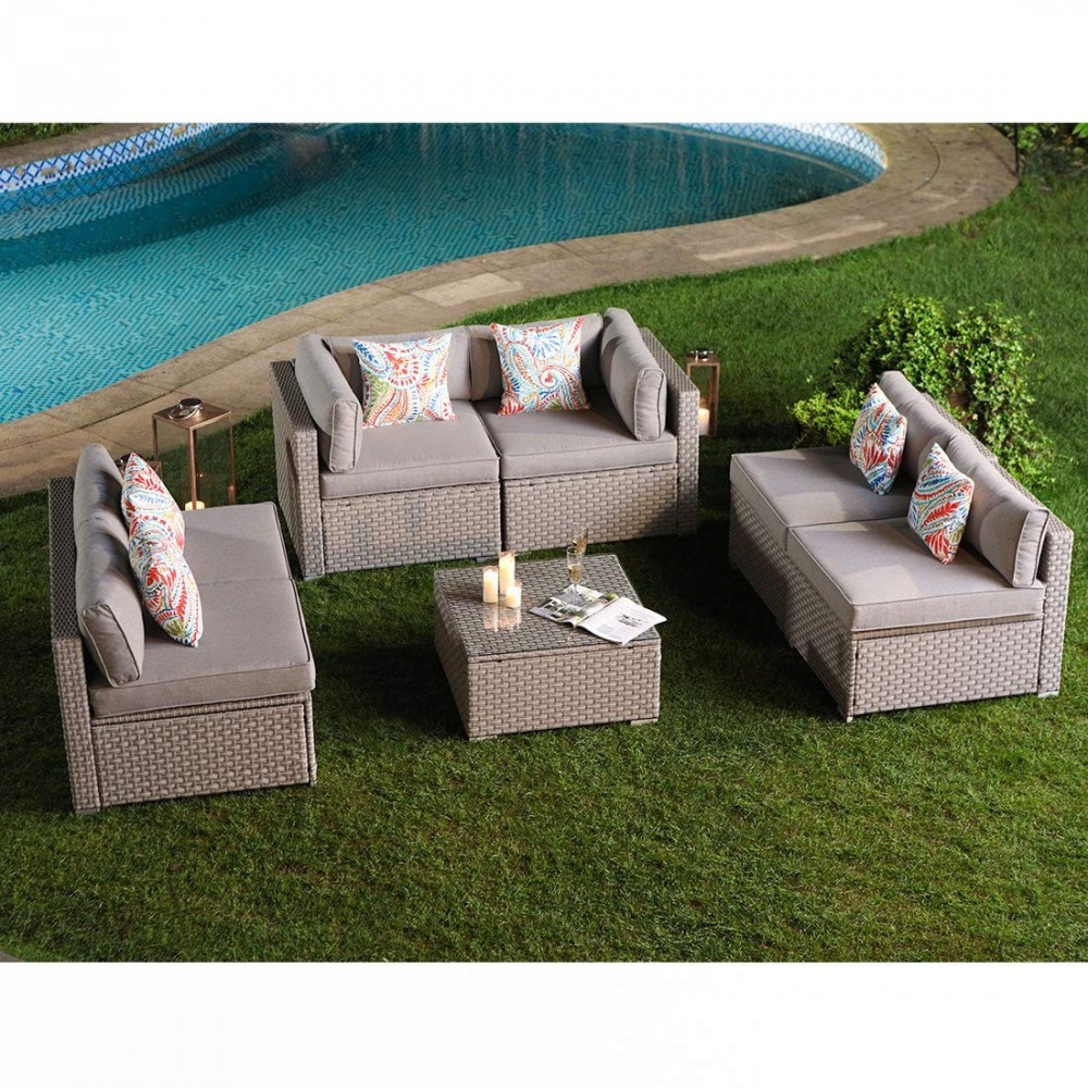 7 pieces outdoor furniture