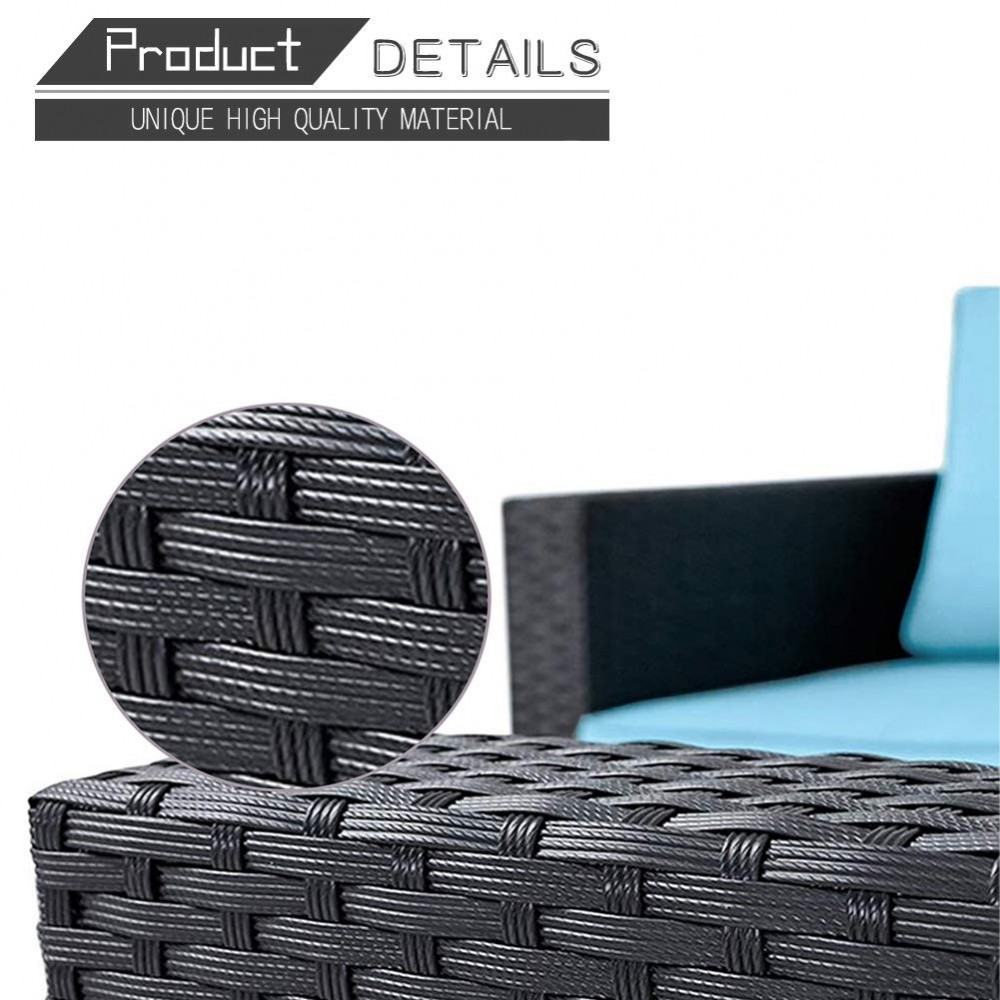 Oakmont Outdoor Patio Furniture 4Pcs Conversation Sectional Sofa