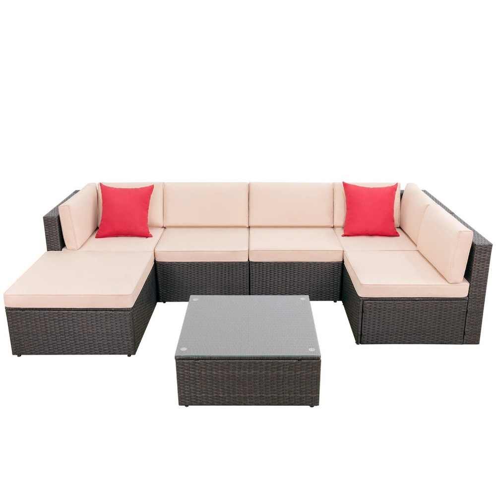 Devoko 7 Pieces Patio Furniture Sets AllWeather Outdoor