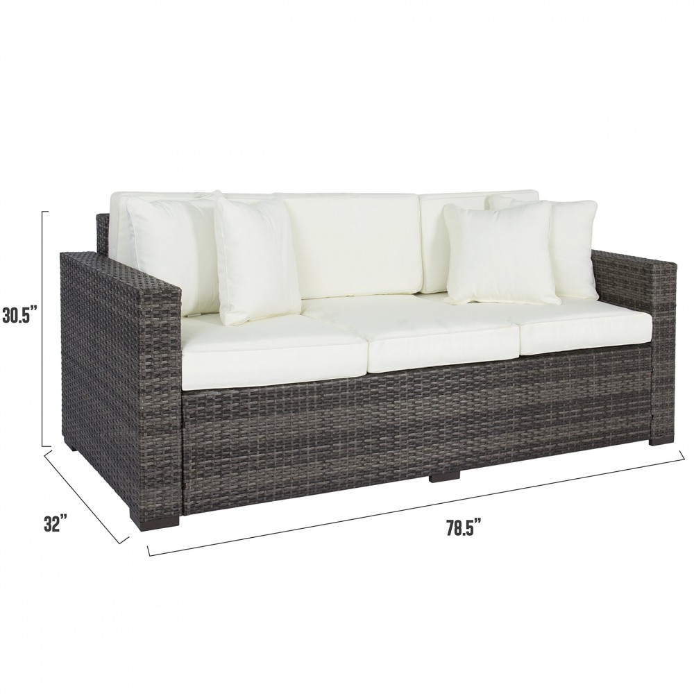 Best Choice Products Outdoor Wicker Sofa, AllWeather Patio Couch