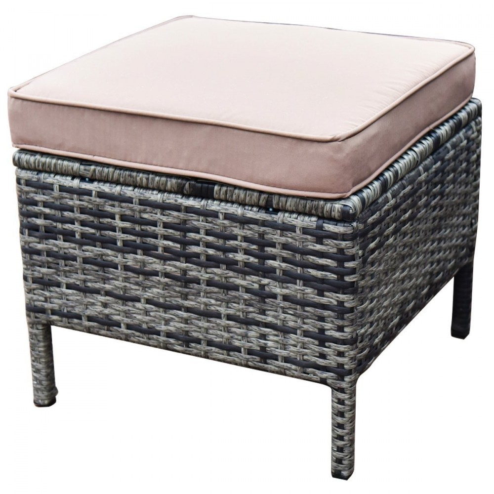 Tangkula 5 Pieces Patio Furniture Set Wicker Rattan Steel Frame