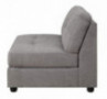 Coaster Home Furnishings Claude Grey Armless Chair, Dove Black