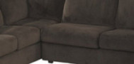 Signature Design by Ashley Jessa Place Sectional in Chocolate Fabric