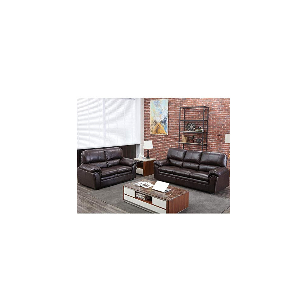 Sofa Sectional Sofa Sofa Set PU Leather Loveseat Sofa Contemporary Sofa Couch for Living Room Furniture 3 Seat Modern Futon