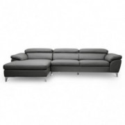 Baxton Studio Voight Modern Sectional Sofa, Gray