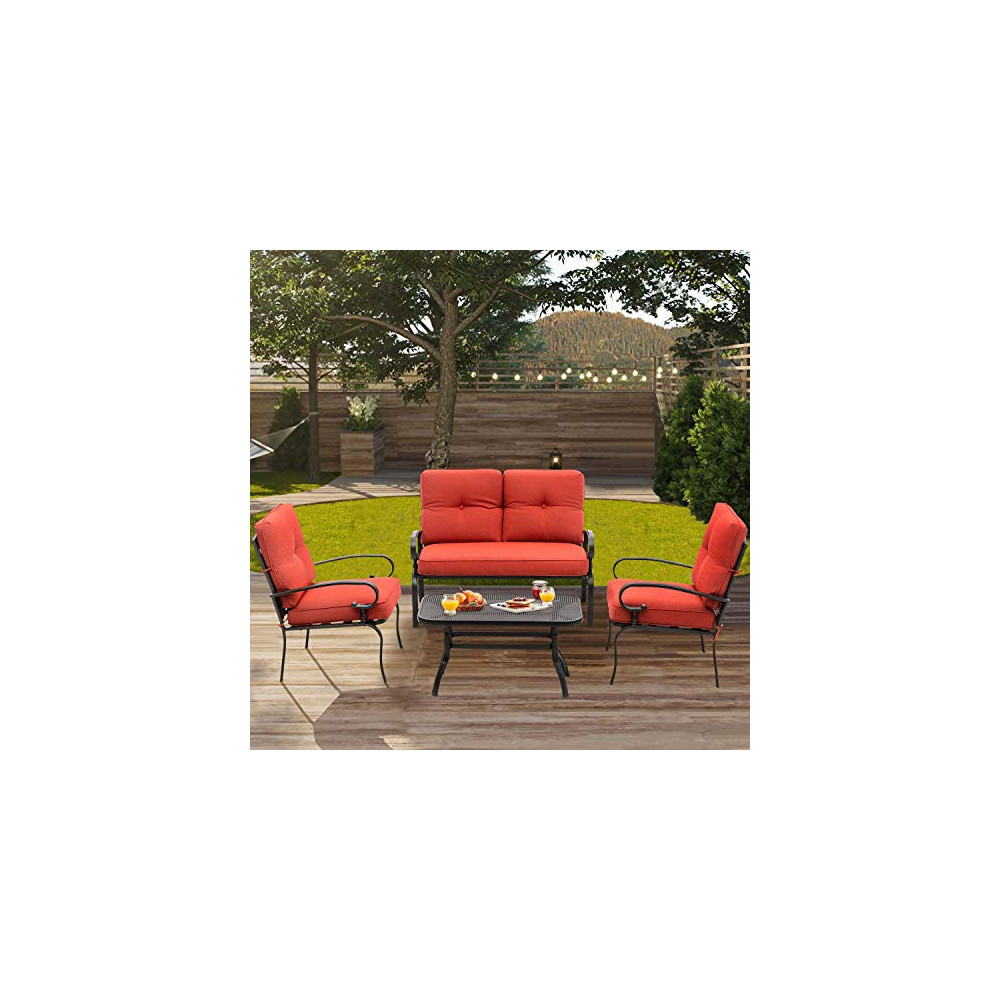 Oakmont Outdoor Furniture Patio Conversation Set Loveseat, 2