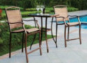 Premium Outdoor Bistro Sets Patio Furniture Set Table 3 Piece Bar Height Seating