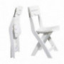Adams Manufacturing 8590-48-3731 Quik-Fold Cafe Bistro Set, White