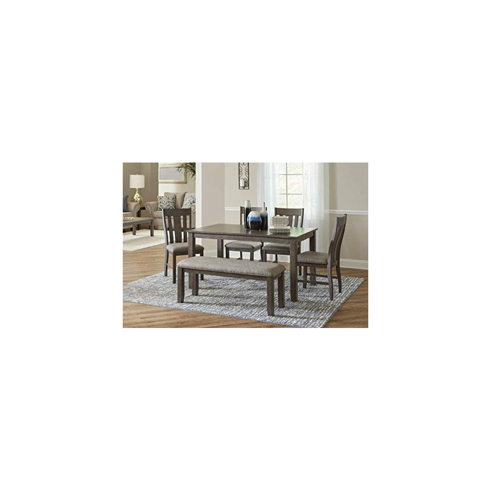 Lane Home Furnishings 5045-54 6-Pc Set  Table, 4 Chairs, Dining Bench , 6pc Grey