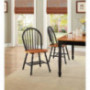 Better Homes and Gardens Autumn Lane 6-Piece Dining Set, Black and Oak by Better Homes