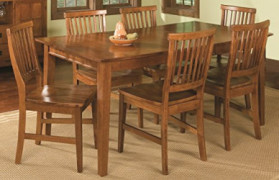 Arts and Crafts Cottage Oak 7-Piece Rectangular Dining Set by Home Styles