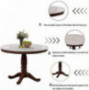 Harper & Bright Designs Dining Table Set - 5 Piece Round Dining Set with 4 Chairs Wood Dining Table Set