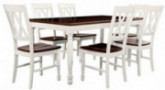Crosley Furniture Shelby 7-Piece Dining Set, White