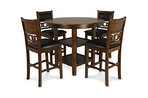 New Classic Furniture Gia Counter Dining Set, Brown