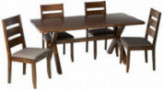Coaster Home Furnishings Alston 5-Piece Dining Set with Trestle Table Knotty Nutmeg and Grey