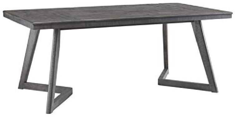 Signature Design By Ashley - Besteneer Rectangular Dining Room Table - Contemporary Style - Dark Gray