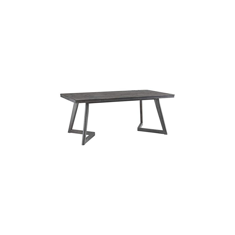 Signature Design By Ashley - Besteneer Rectangular Dining Room Table - Contemporary Style - Dark Gray