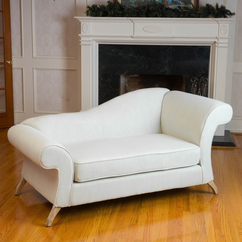 Cleopatra Ivory Chaise Lounge Sofa Loveseat Universe