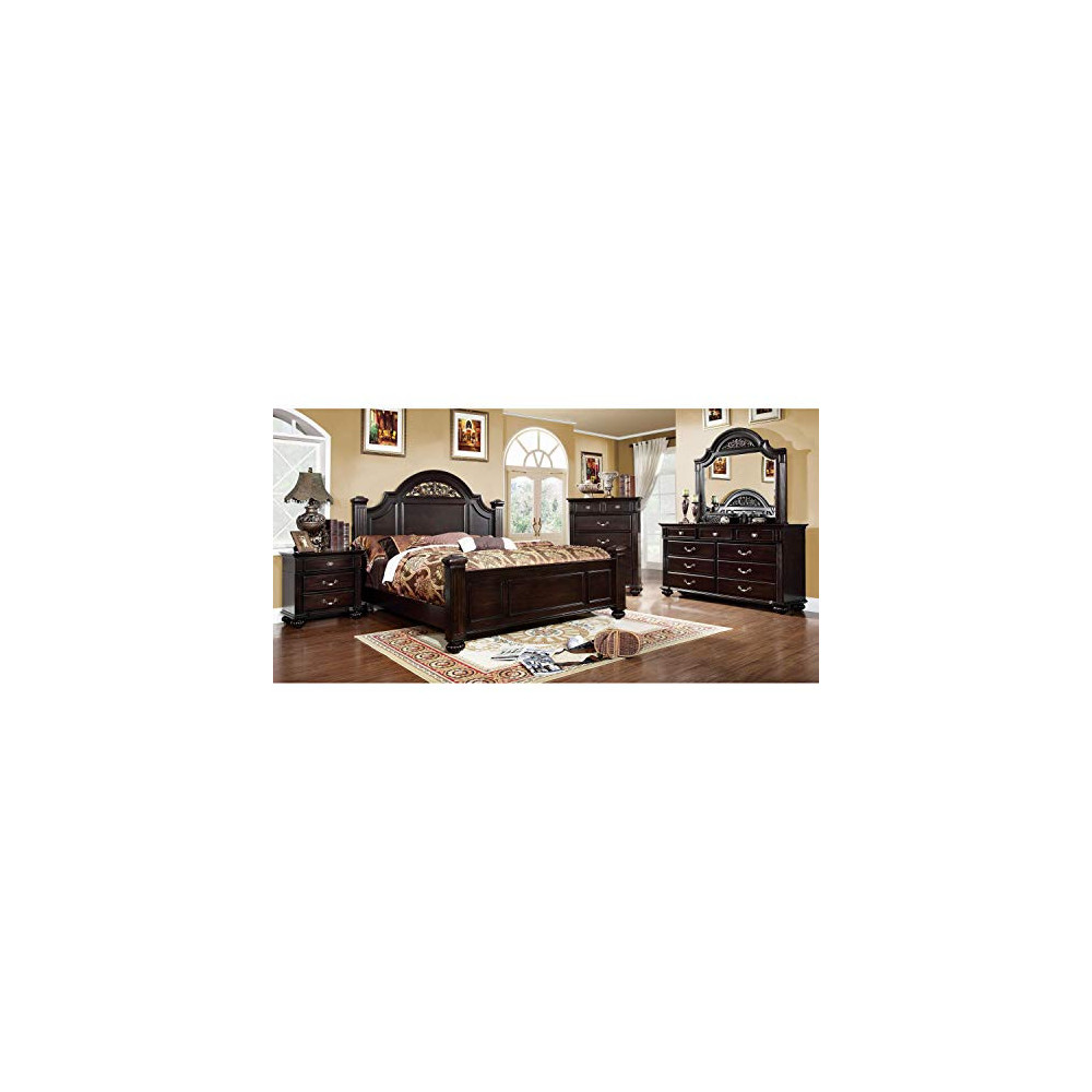 247SHOPATHOME bedroom-furniture-sets, California King, Walnut