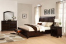Roundhill Furniture Brishland Storage Bed Room Set, Queen, Rustic Cherry