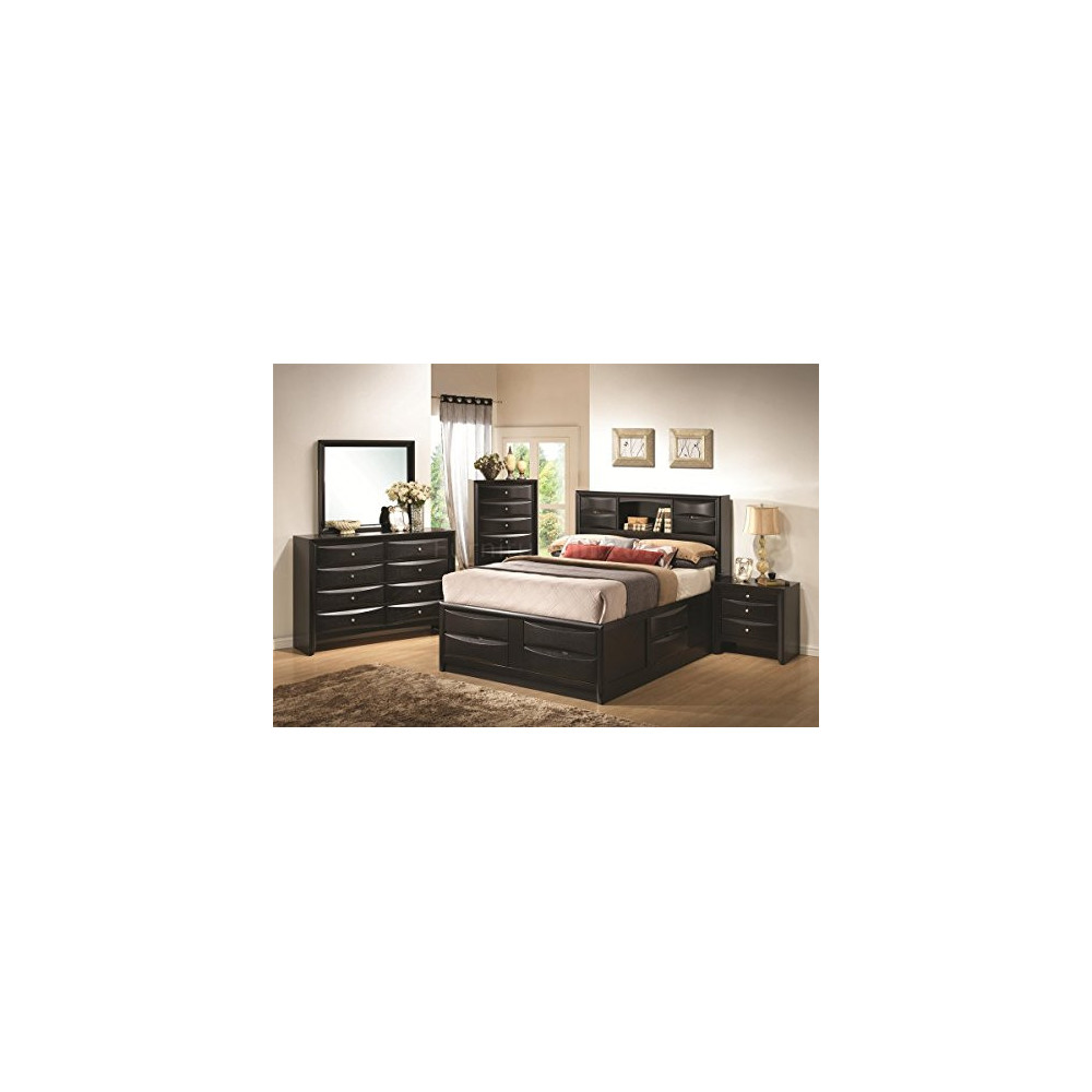 Coaster Fine Furniture Briana bedroom 4 pc Includes,  1 queen bed, 1 night Stand, 1 Dresser, 1 Mirror 