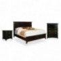 HOMES: Inside + Out 3 Piece ioHOMES Bronwyn Bed Set, Full, Espresso
