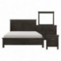 Blaire Farm Transitional Queen Bedroom Set in Charcoal Gray, 5-Piece