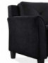 Lifestyle Solutions Collection Grayson Micro-fabric SOFA, 80.3"x32"x32.68", Black