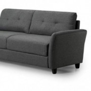 Zinus Ricardo Contemporary Upholstered 78.4 inch Sofa / Living Room Couch, Dark Grey