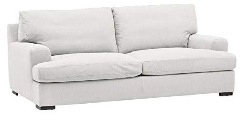 Amazon Brand – Stone & Beam Lauren Down-Filled Oversized Sofa Couch with Hardwood Frame, 89"W, Pearl