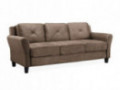 Lifestyle Solutions Collection Grayson Micro-fabric SOFA, 80.3" x 32" x 32.68", Brown