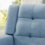 Christopher Knight Home 305539  Alisa Mid Century Modern Fabric Arm Chair, Blue, Walnut