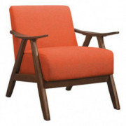 Lexicon Fabric Accent Chair, Orange