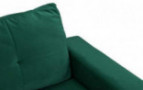 Mid Century Modern Velvet Armchair, Living Room Accent Chair  Green 