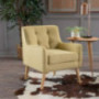 Christopher Knight Home Felicity Mid-Century Fabric Arm Chair, Wasabi