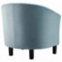 Modway Prospect Channel Tufted Upholstered Velvet Armchair, Light Blue