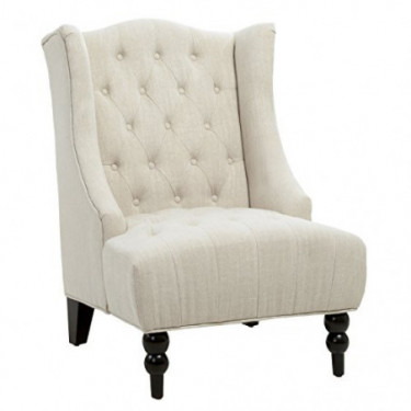Christopher Knight Home Toddman High Back Club Chair, Light Beige
