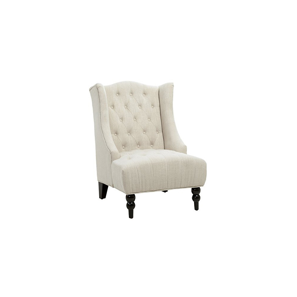 Christopher Knight Home Toddman High Back Club Chair, Light Beige