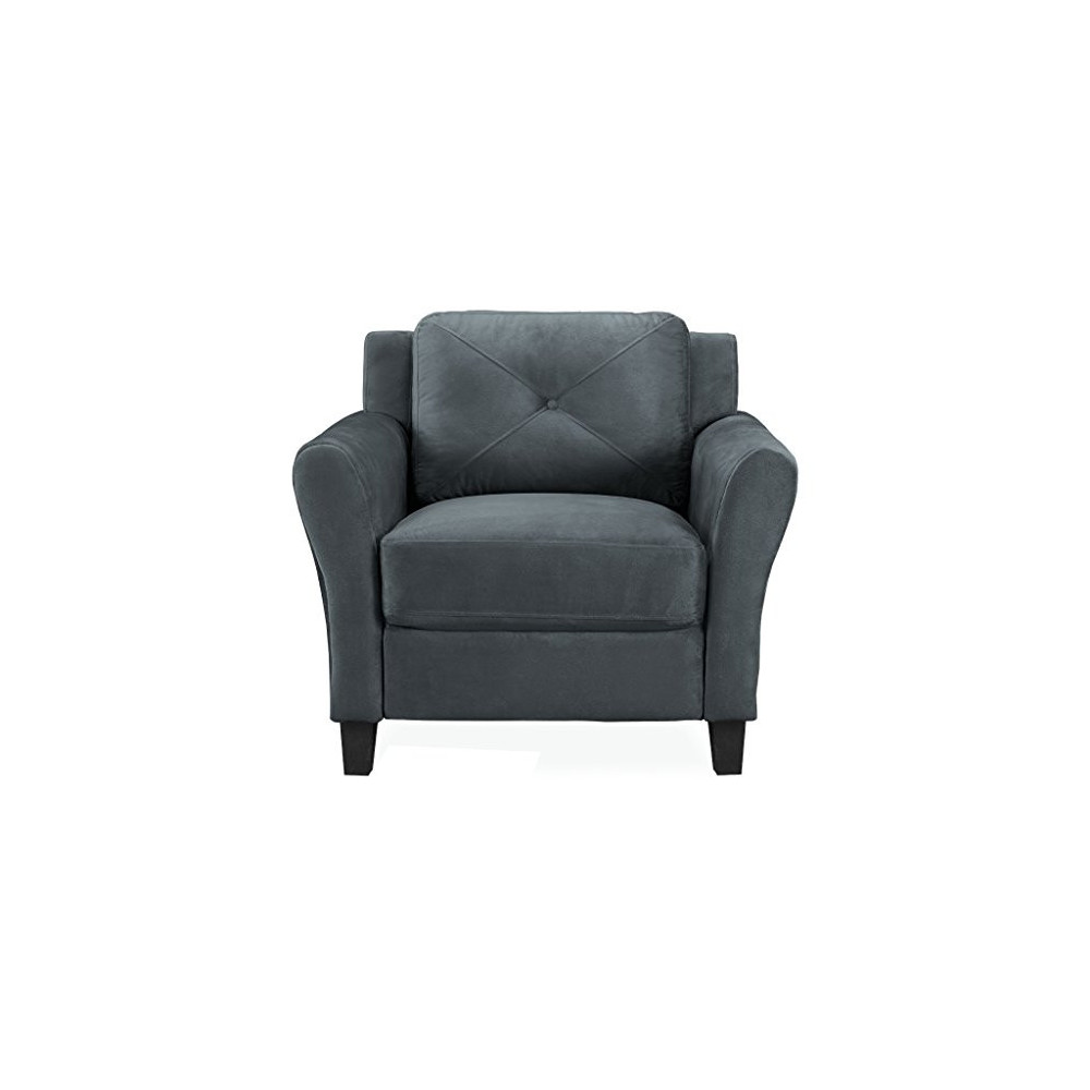Lifestyle Solutions Harrington Chair in Grey, Dark Grey