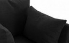 Modern Living Room Linen Fabric Armchair/Accent Chair  Dark Grey 