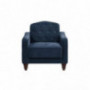 Novogratz Vintage Tufted Armchair, Blue Velvet