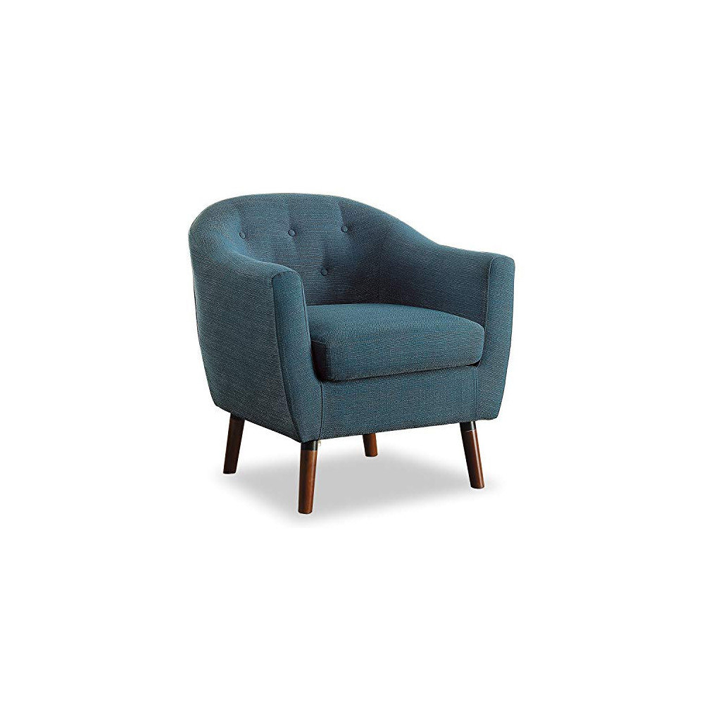 Homelegance Fabric Barrel Chair, Blue