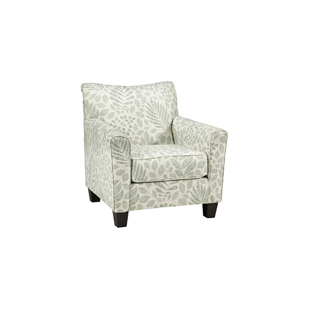 Signature Design by Ashley - Kilarney Elegant Floral Accent Chair, Mist Green